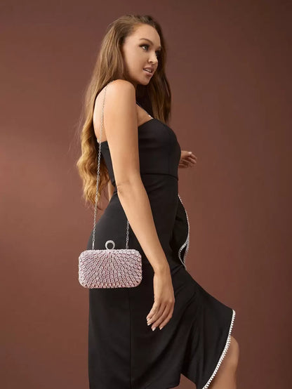 Crystal Rose Clutch - For Events and Evenings