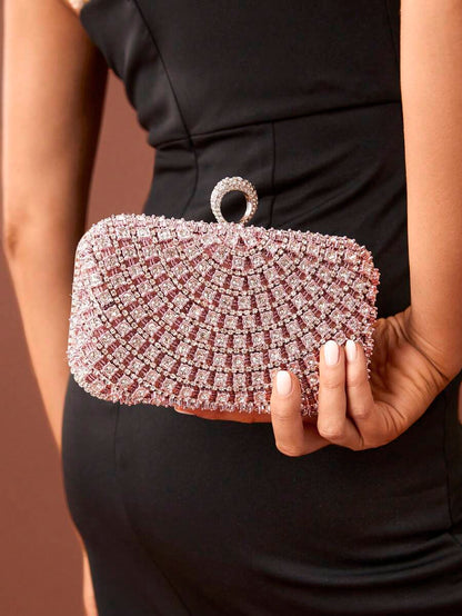 Crystal Rose Clutch - For Events and Evenings