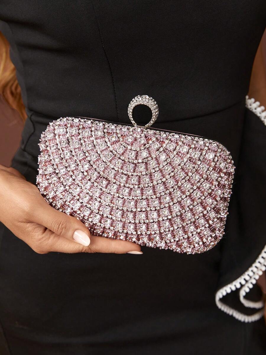Crystal Rose Clutch - For Events and Evenings